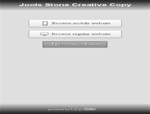 Tablet Screenshot of joolsstone.com